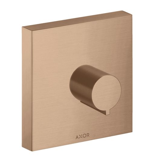 AXOR-HG-AXOR-ShowerSolutions-Absperrventil-120-120-Unterputz-eckig-Brushed-Red-Gold-10972310 gallery number 1